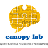 a yellow logo looks like puzzle pieces in the shape of a brain, with the name of the lab below